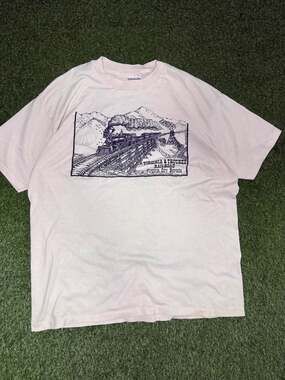 Vintage 90s Virginia & Truckee Railroad Virginia City Nevada Tee